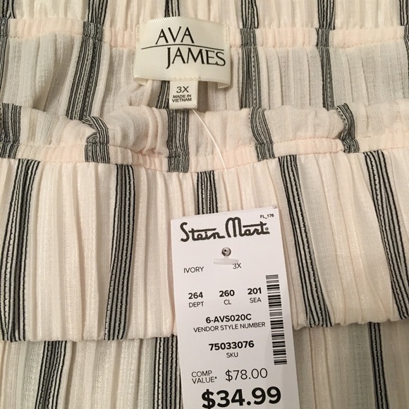 Beautiful striped flowing skirt - Picture 8 of 13